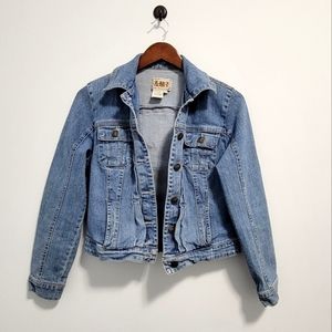 AMX Cropped Denim Jacket - Size US S